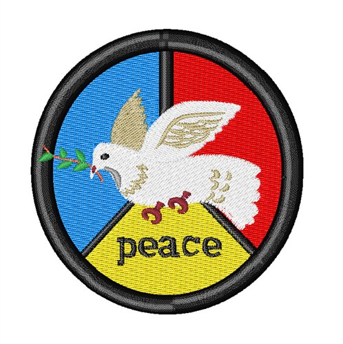 Dove & Peace Machine Embroidery Design
