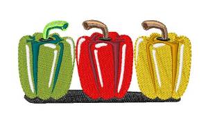 Picture of Bell Peppers Machine Embroidery Design