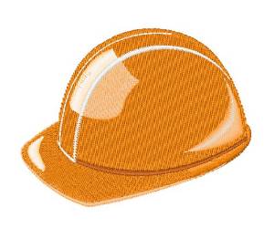 Picture of Construction Hat Machine Embroidery Design