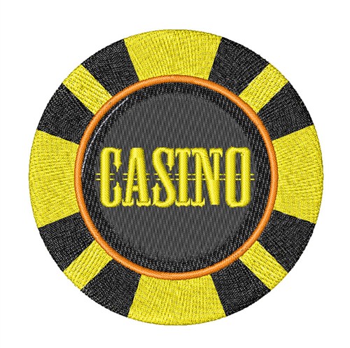 Casino Chip Machine Embroidery Design