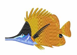 Picture of Golden Fish Machine Embroidery Design