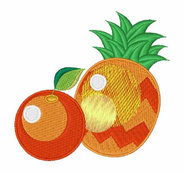 Picture of Orange & Pineapple Machine Embroidery Design