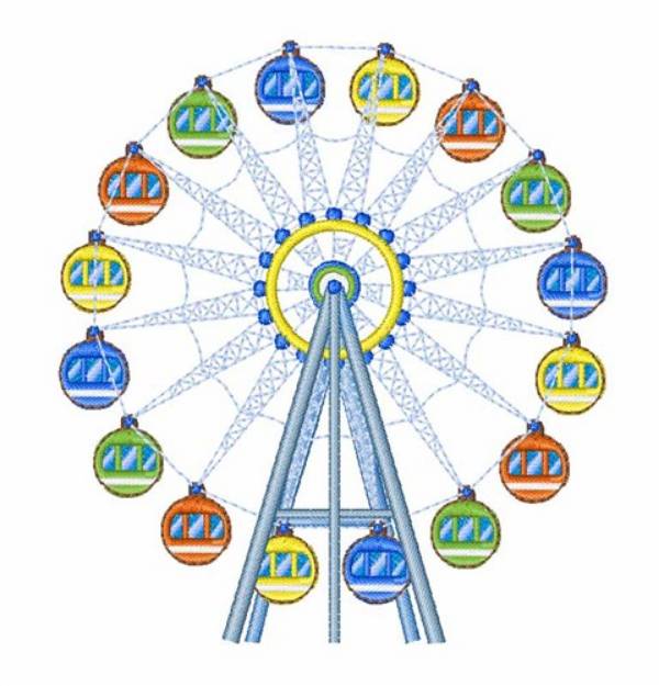 Picture of Ferris Wheel Machine Embroidery Design