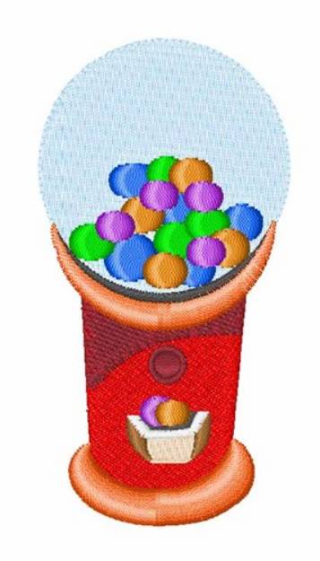 Picture of Gumball Machine Machine Embroidery Design