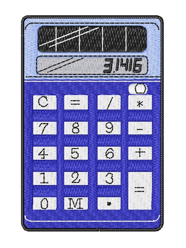 Calculator Machine Embroidery Design