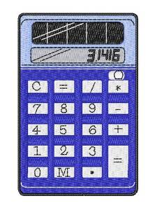 Picture of Calculator Machine Embroidery Design