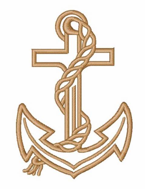 Picture of Nautical Anchor Machine Embroidery Design