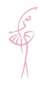 Picture of Ballerina Woman Machine Embroidery Design