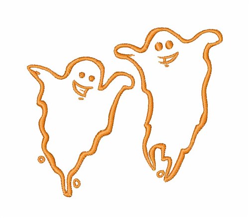 Halloween Ghosts Machine Embroidery Design