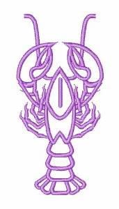 Picture of Lobster Crustacean Machine Embroidery Design