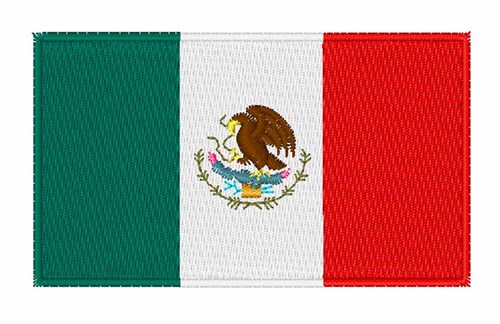 Mexican National Flag Machine Embroidery Design
