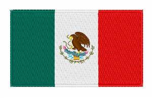 Picture of Mexican National Flag Machine Embroidery Design