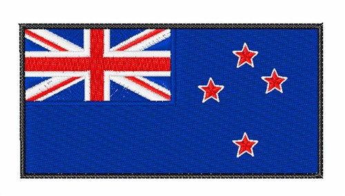 New Zealand Flag Machine Embroidery Design