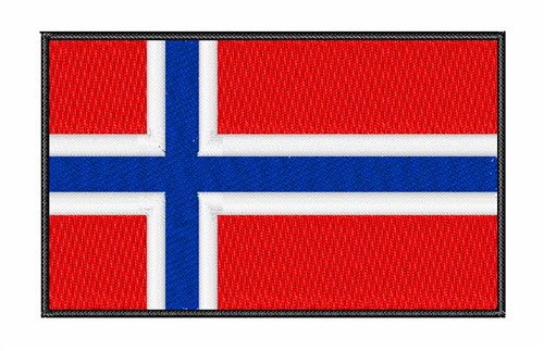 Norwegian National Flag Machine Embroidery Design