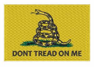 Picture of Gadsden Rattlesnake Flag Machine Embroidery Design