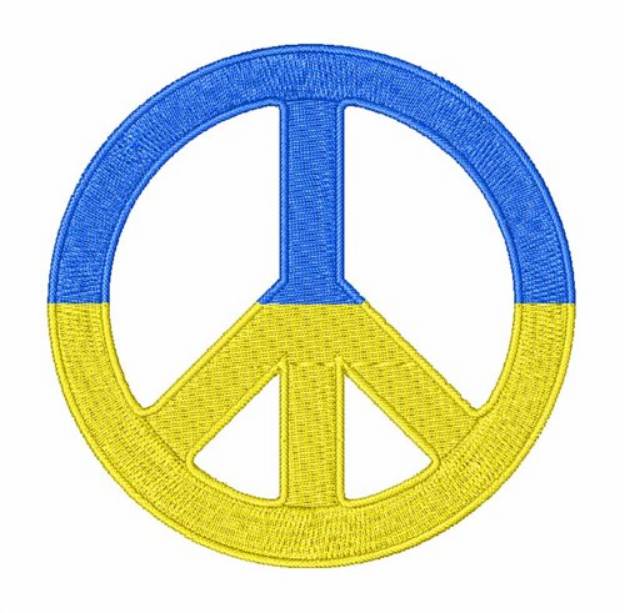 Picture of Peace Symbol Machine Embroidery Design