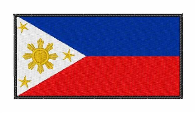 Picture of Philippines National Flag Machine Embroidery Design