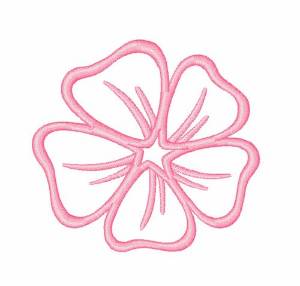 Picture of Flower Outline Machine Embroidery Design