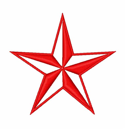 Patriotic Star Machine Embroidery Design