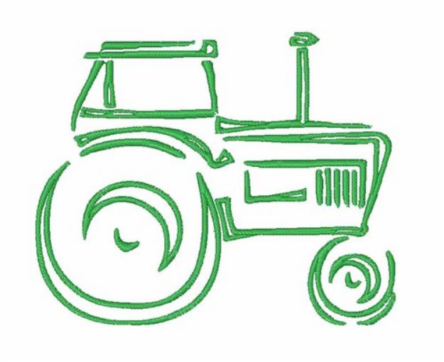 Picture of Farm Tractor Machine Embroidery Design