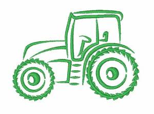 Picture of Tractor Truck Machine Embroidery Design