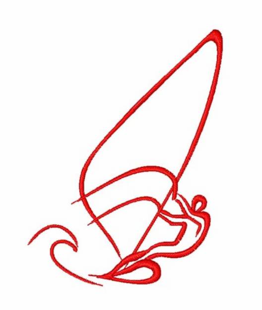 Picture of Windsurfing Man Machine Embroidery Design