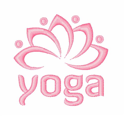 Yoga Lotus Machine Embroidery Design