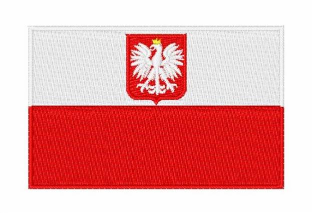 Picture of Poland National Flag Machine Embroidery Design