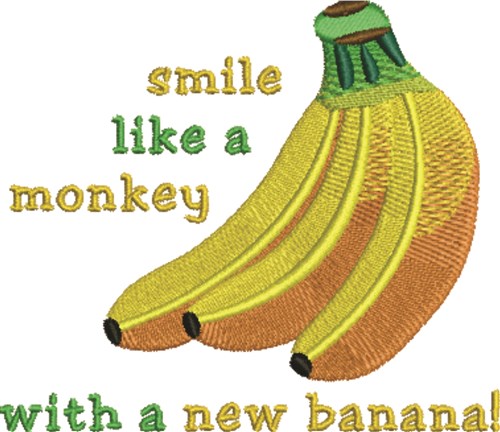 A New Banana Machine Embroidery Design