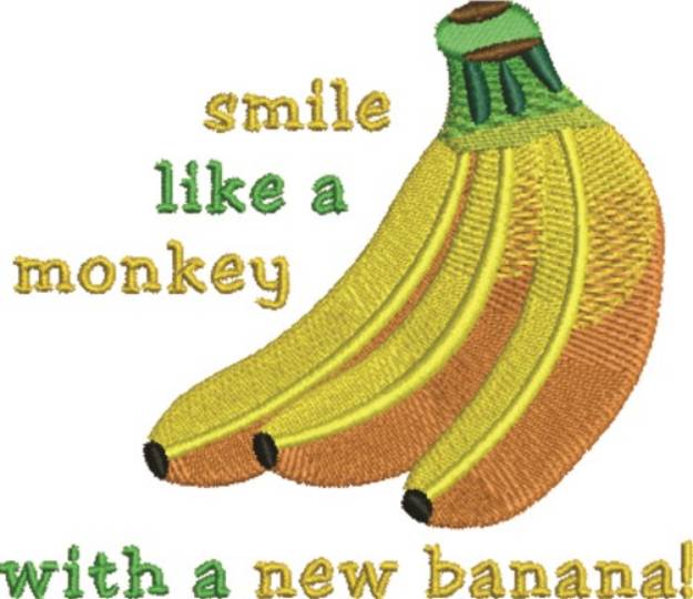 Picture of A New Banana Machine Embroidery Design