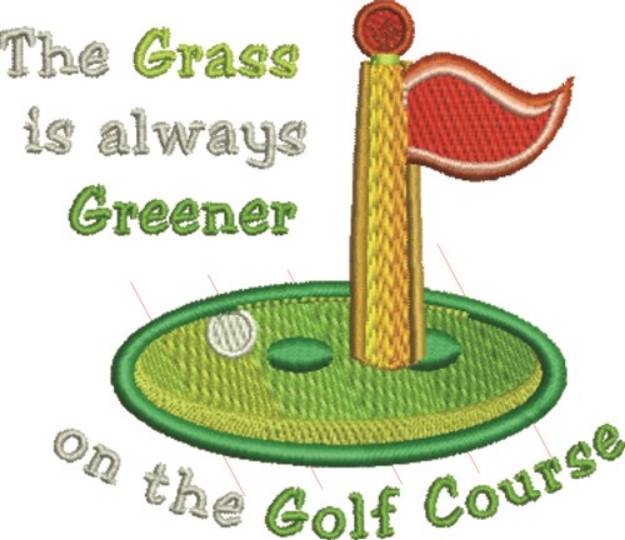 Picture of Grass Is Greener Machine Embroidery Design