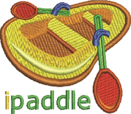 I Paddle Machine Embroidery Design