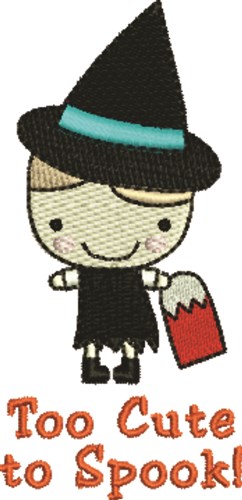 Too Cute To Spook Machine Embroidery Design