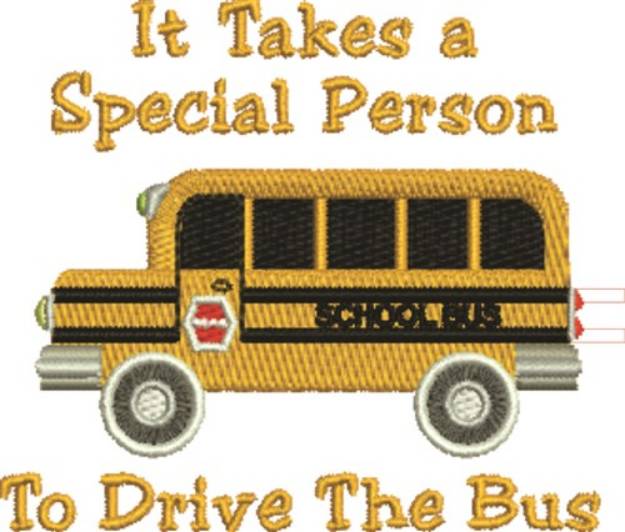Picture of Drive The Bus Machine Embroidery Design