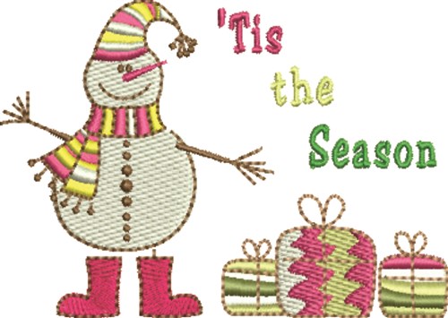 Tis The Season Machine Embroidery Design