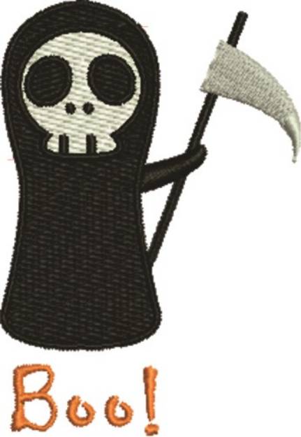 Picture of Grim Reaper Boo Machine Embroidery Design