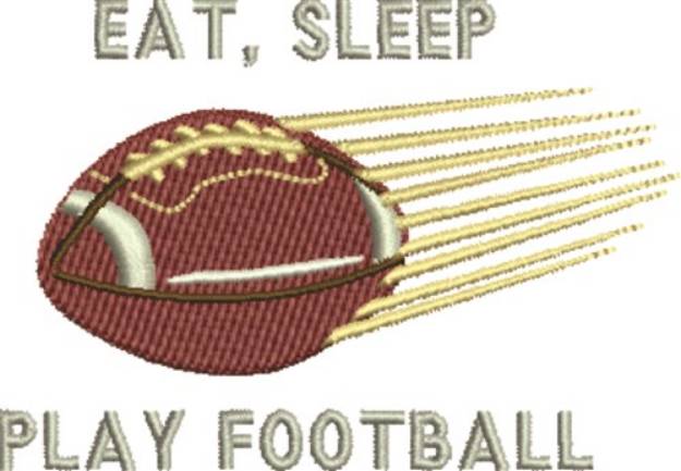 Picture of Play Football Machine Embroidery Design
