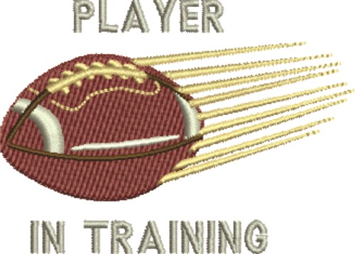 Player Training Machine Embroidery Design