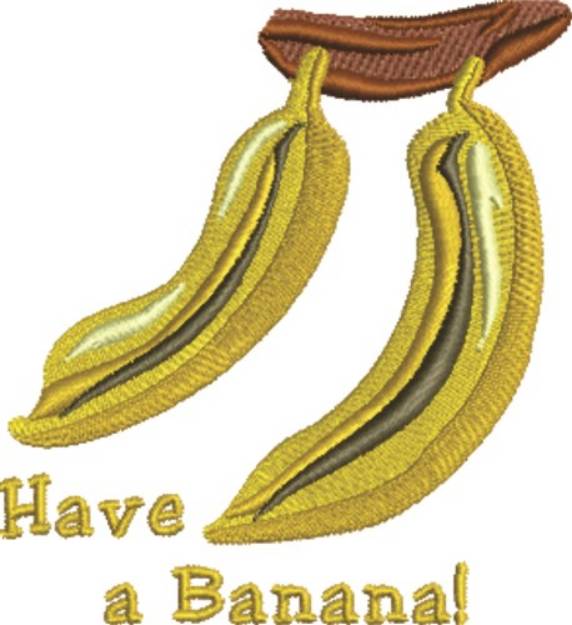 Picture of Have A Banana Machine Embroidery Design
