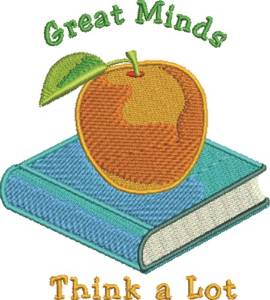 Picture of Great Minds Machine Embroidery Design