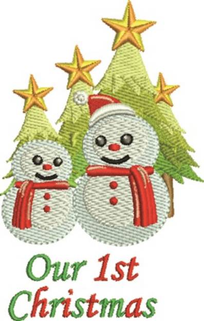 Picture of Our 1st Christmas Machine Embroidery Design
