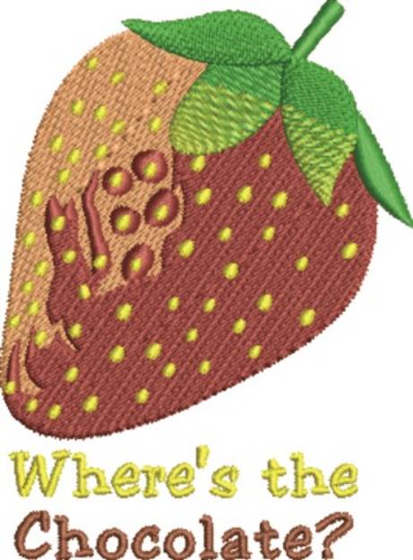 Picture of Wheres The Chocolate Machine Embroidery Design