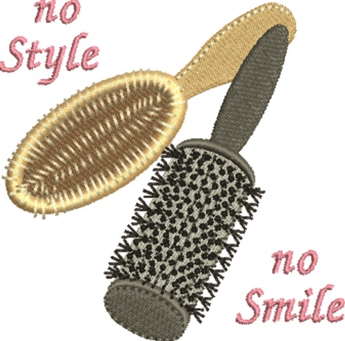 No Smile Machine Embroidery Design