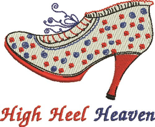 High Heel Heaven Machine Embroidery Design
