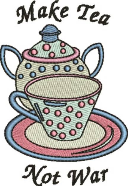 Picture of Make Tea Machine Embroidery Design