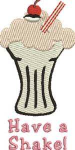 Picture of Have A Shake Machine Embroidery Design