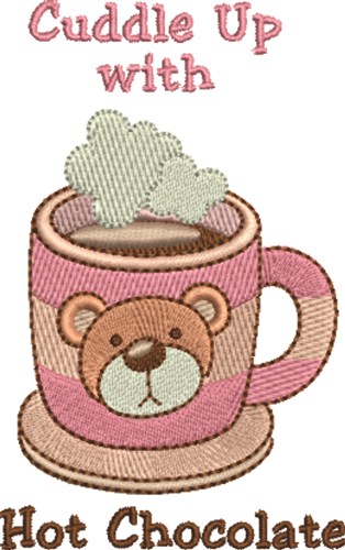Hot Chocolate Cuddle Machine Embroidery Design
