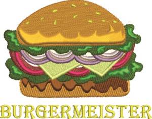 Picture of Burgermeister Machine Embroidery Design