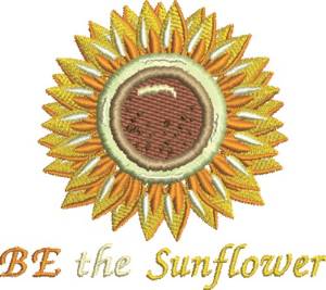 Picture of Be The Sunflower Machine Embroidery Design