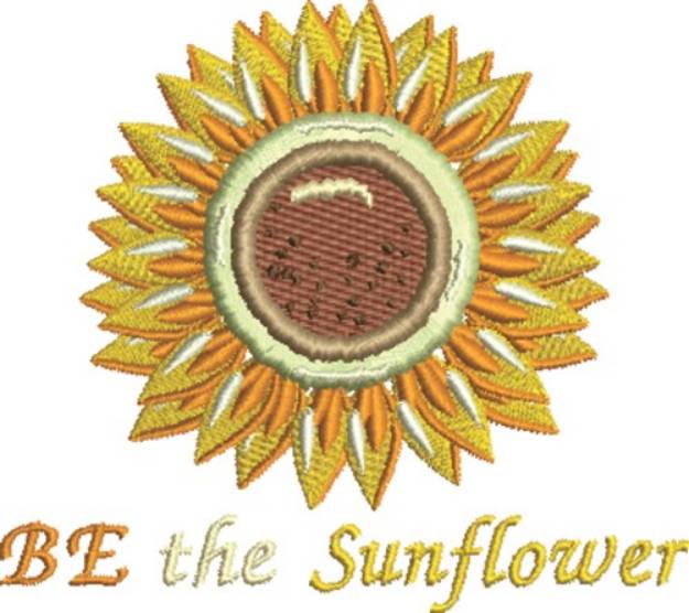 Picture of Be The Sunflower Machine Embroidery Design
